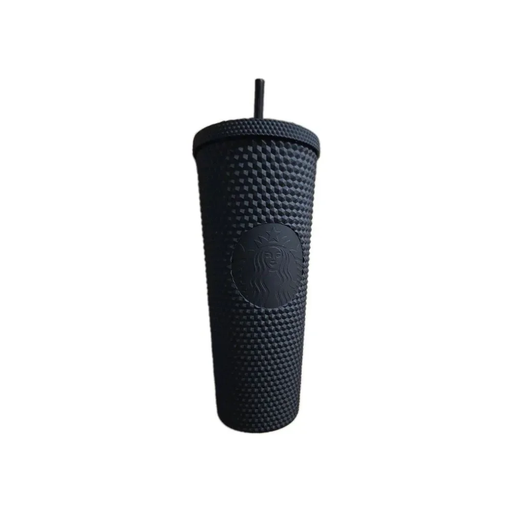 Starbucks Cold Cup 24oz Matte Black Studded Tumbler‎ Limited Edition EUC